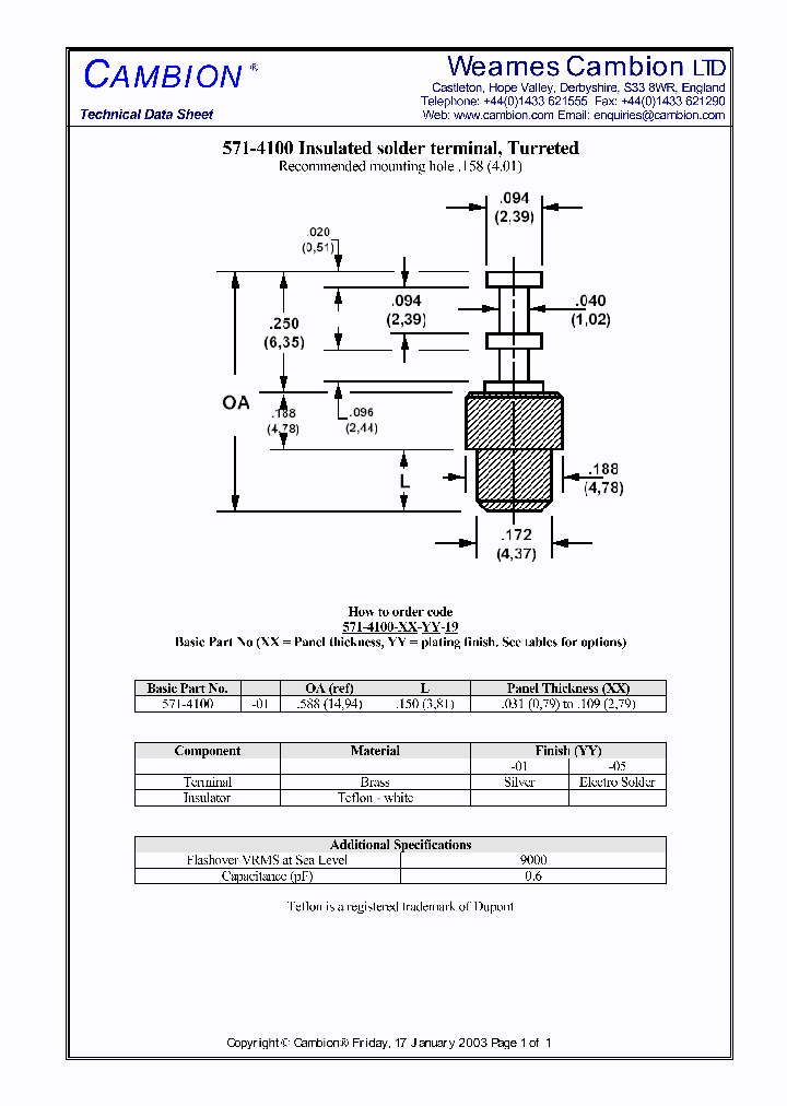 571-4100_3374969.PDF Datasheet