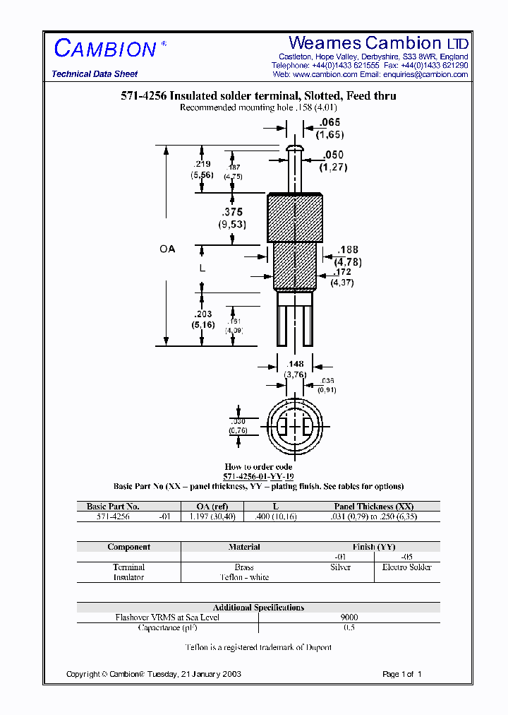 571-4256_3375750.PDF Datasheet