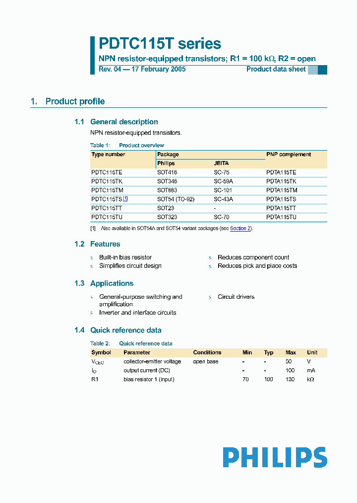 PDTC115TM_3391864.PDF Datasheet