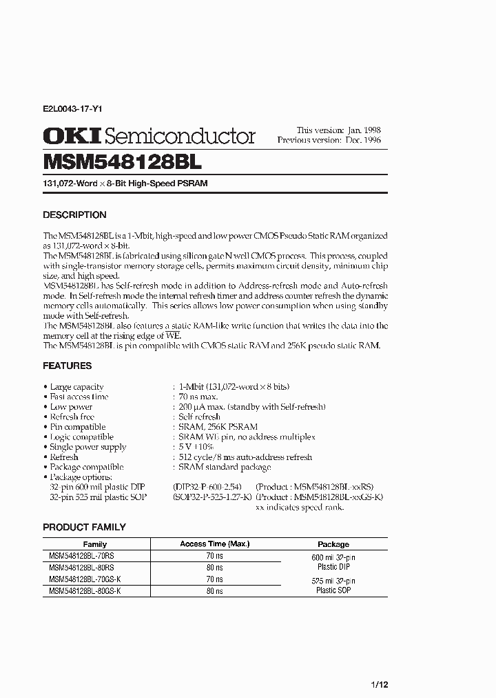 MSM548128BL-80RS_3408696.PDF Datasheet