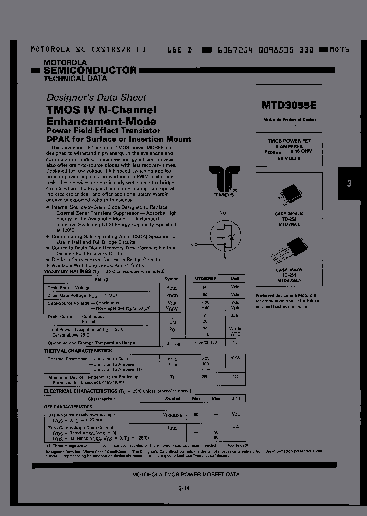 MTD3055E1_3411506.PDF Datasheet