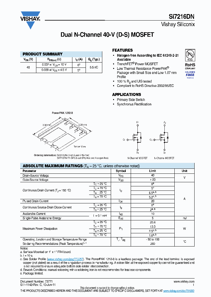 SI7216DN-T1-E3_3420092.PDF Datasheet
