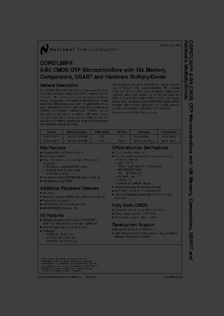 COP87L84FHN-XE_3422479.PDF Datasheet