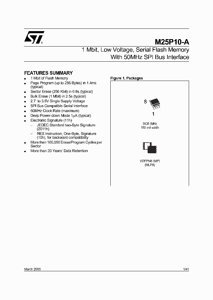 M25P10-AVMP6G_3453092.PDF Datasheet