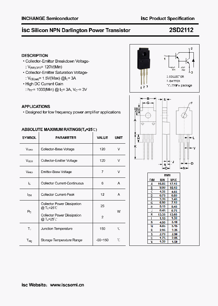 2SD2112_3453900.PDF Datasheet