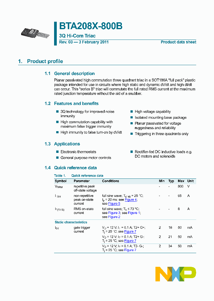 BTA208X-800B_3473508.PDF Datasheet