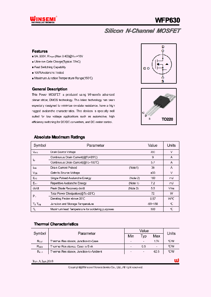 WFP630_3521717.PDF Datasheet