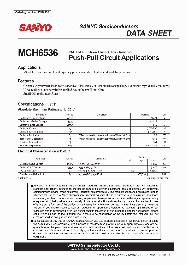 MCH6536_3598389.PDF Datasheet