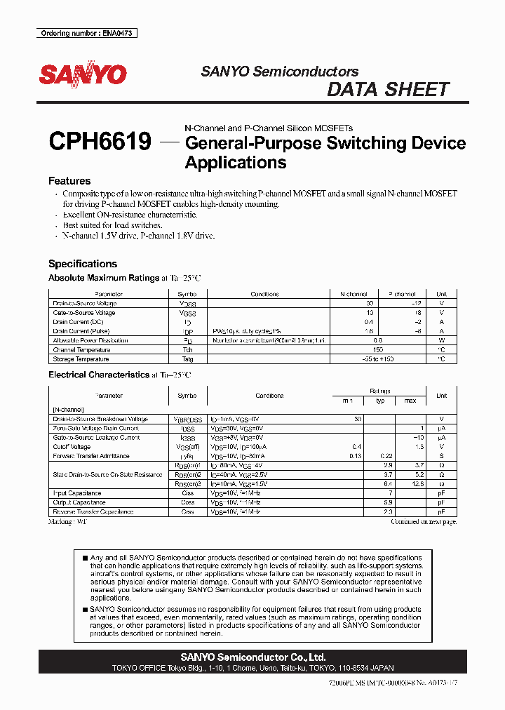 CPH6619_3625247.PDF Datasheet