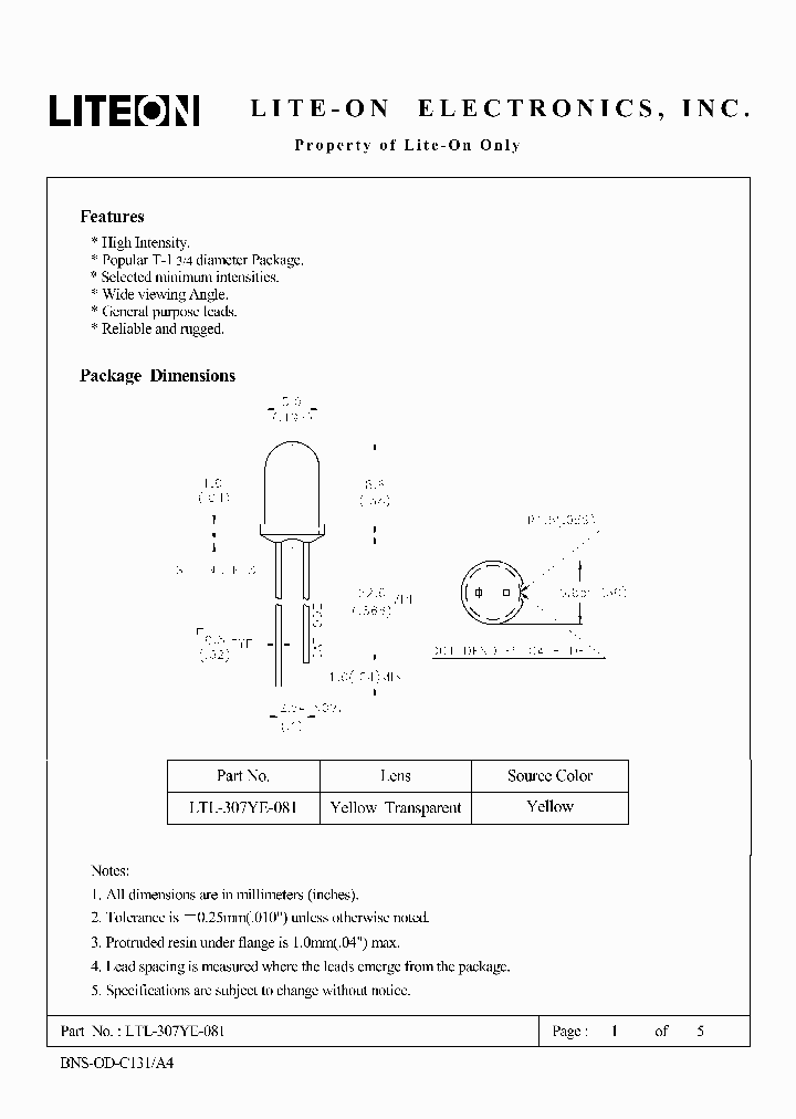 LTL-307YE-081_3645348.PDF Datasheet