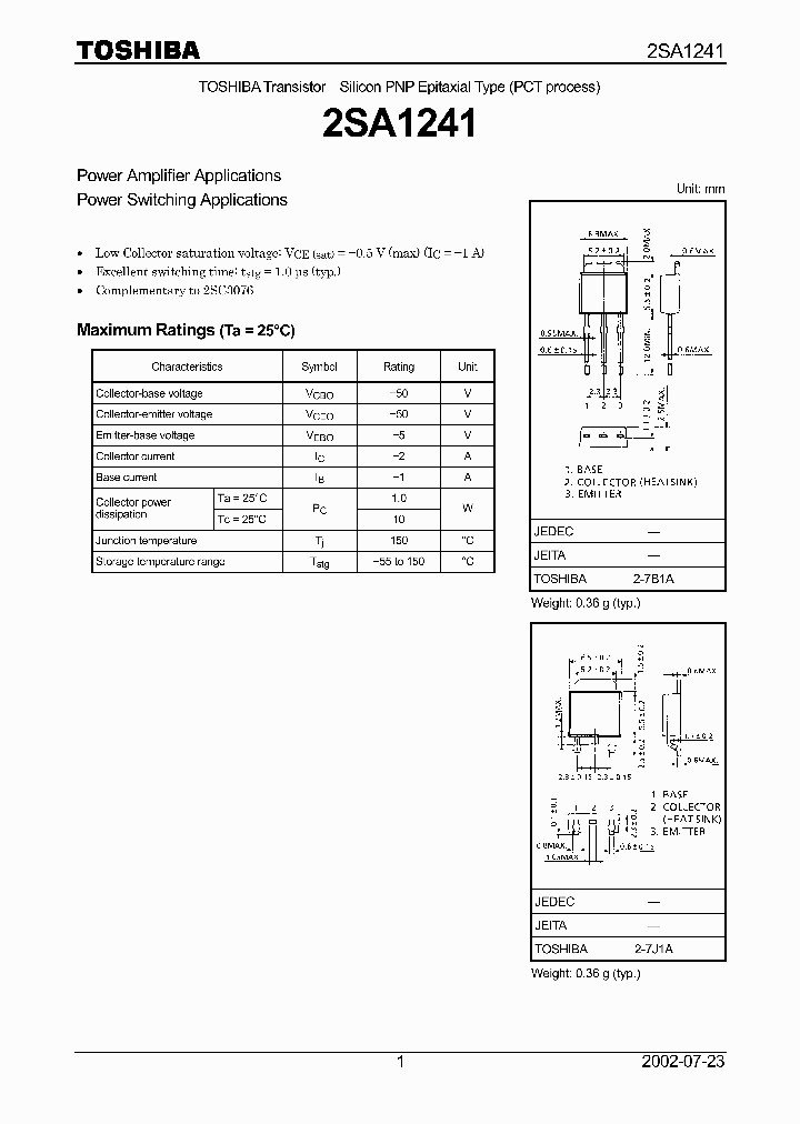 2SA1241_3671150.PDF Datasheet