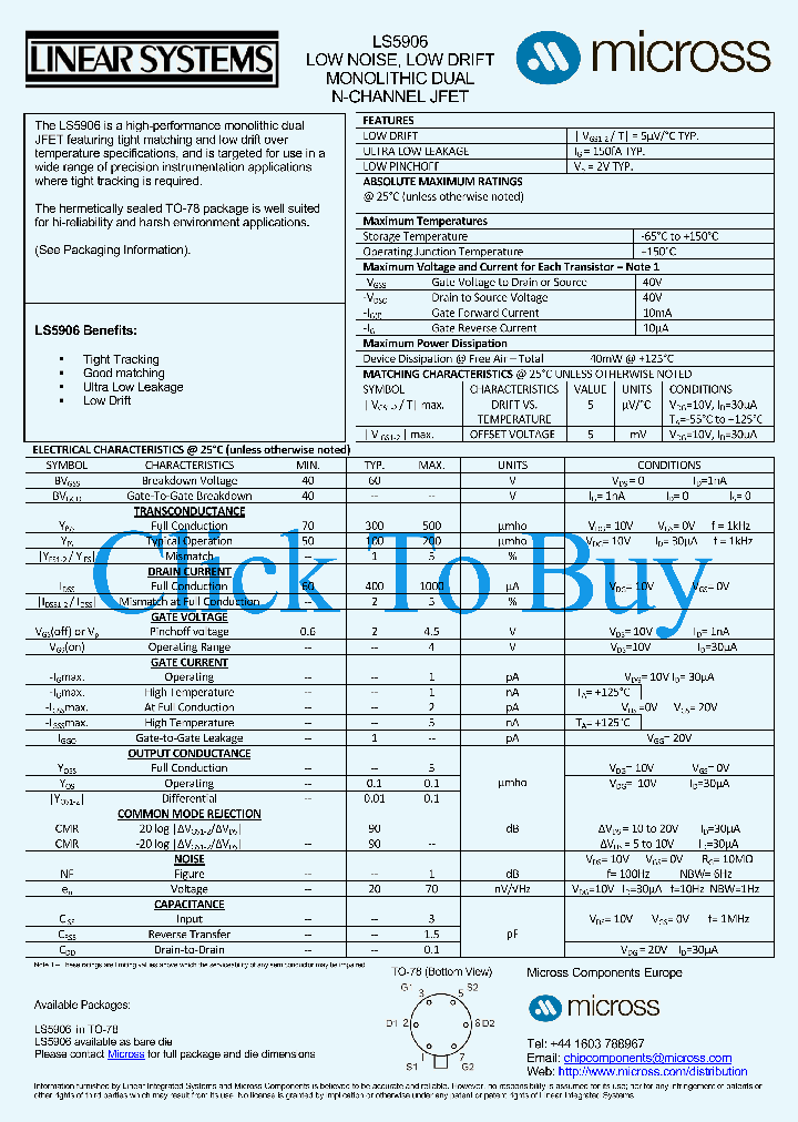 LS5906TO-78_3675677.PDF Datasheet