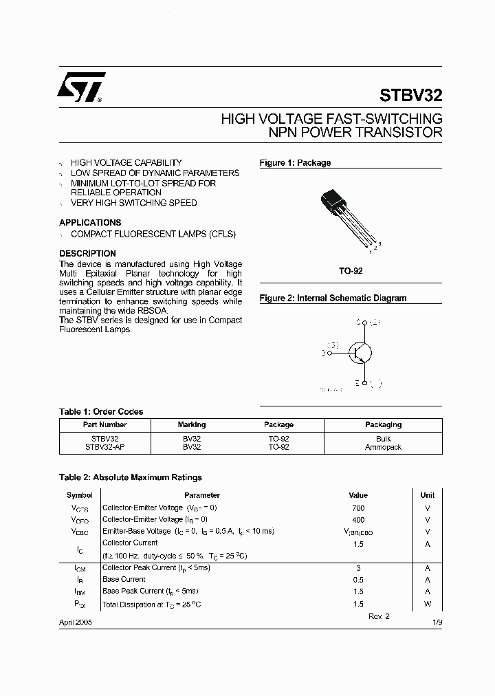 STBV32_3676446.PDF Datasheet