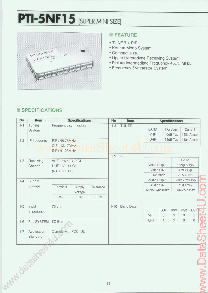 PTI-5NF15_3677098.PDF Datasheet