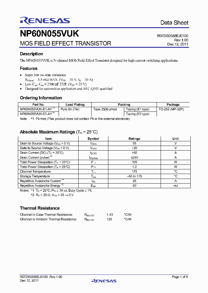 NP60N055VUK_3696777.PDF Datasheet