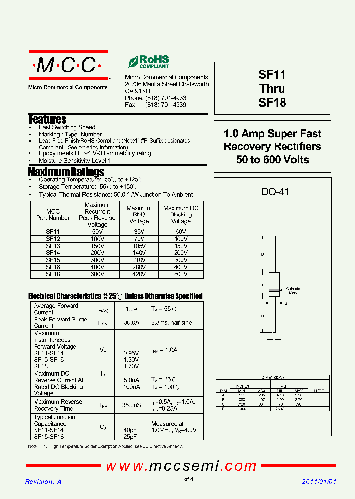 SF18_3697188.PDF Datasheet Download --- IC-ON-LINE