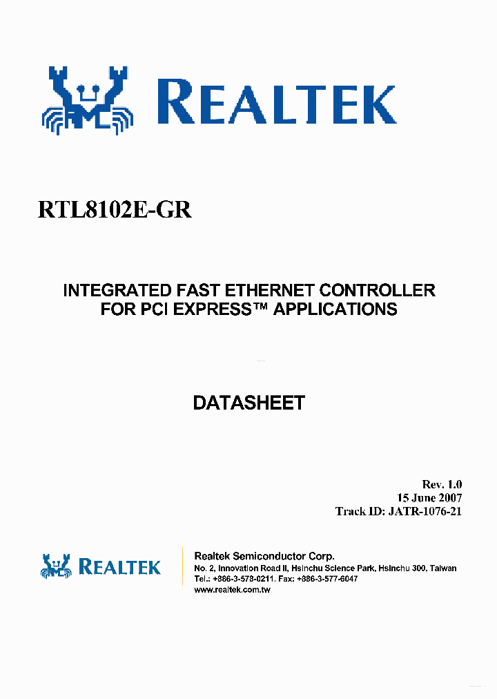 RTL8102E-GR_3702034.PDF Datasheet