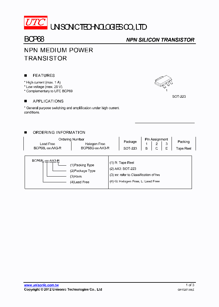 BCP68G-16-AA3-R_3704783.PDF Datasheet