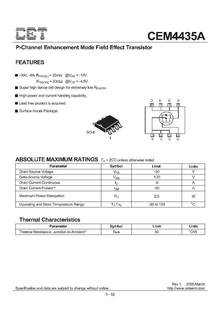 CEM4435A_3712384.PDF Datasheet