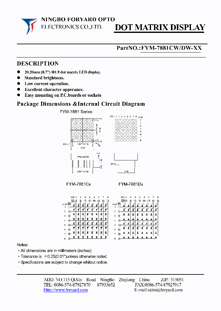 FYM-7881CW-0_3719783.PDF Datasheet