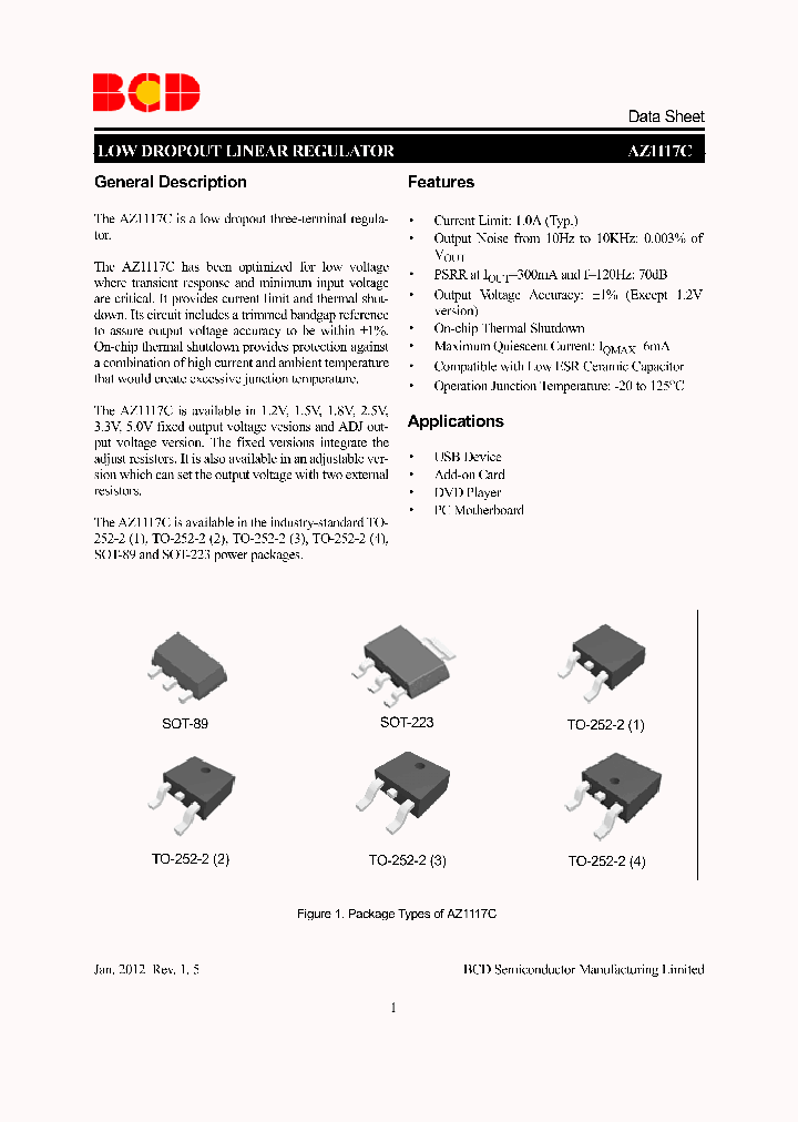 AZ1117CD-25G1_3740848.PDF Datasheet