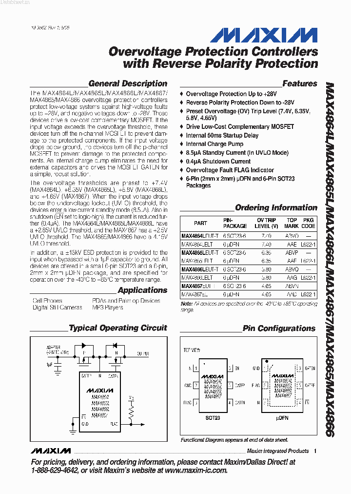 MAX4864L_3784828.PDF Datasheet