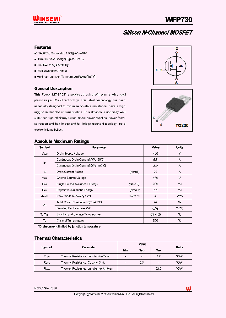 WFP730_3785718.PDF Datasheet