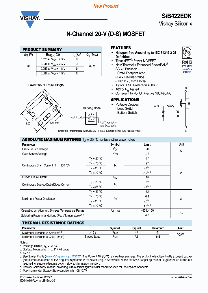 SIB422EDK-T1-GE3_3797165.PDF Datasheet