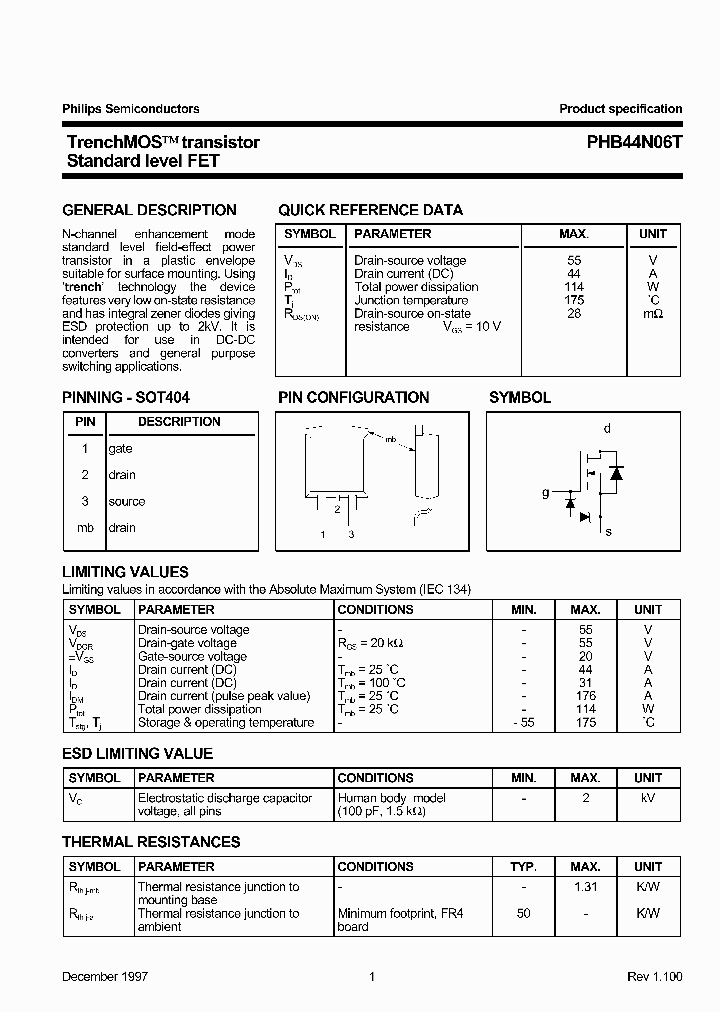 PHB44N06T_3831962.PDF Datasheet