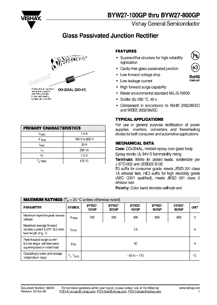 BYW27-100E354_3758270.PDF Datasheet