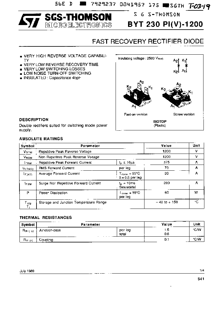 BYT230PIV1200_3757884.PDF Datasheet