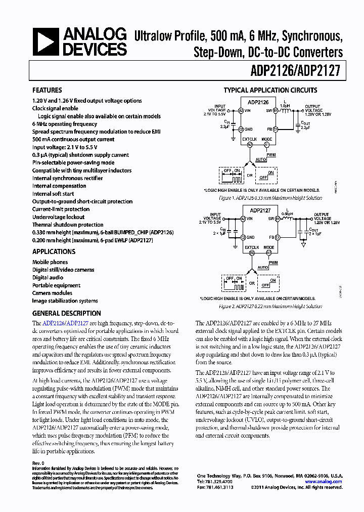 ADP2126ACDZ-120R7_3760065.PDF Datasheet