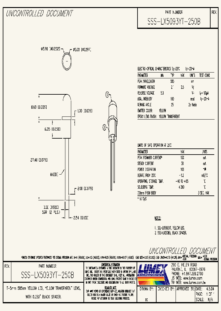 SSS-LX5093YT-250B_3760900.PDF Datasheet