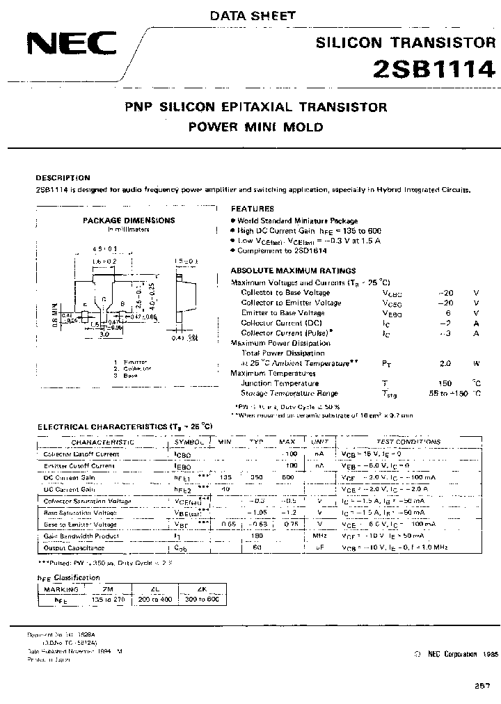 2SB1114ZM-T2-AZ_3767403.PDF Datasheet