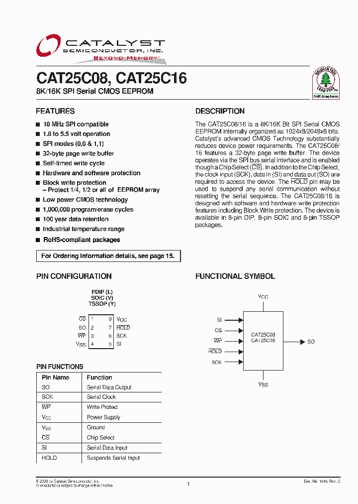 CAT25C16YA-GT3_3770306.PDF Datasheet