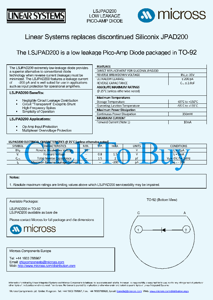 LSJPAD200_3909380.PDF Datasheet