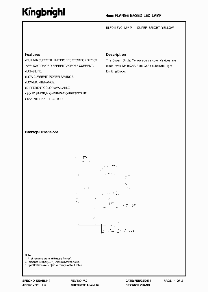 BLF041SYC-12V-P_3771507.PDF Datasheet