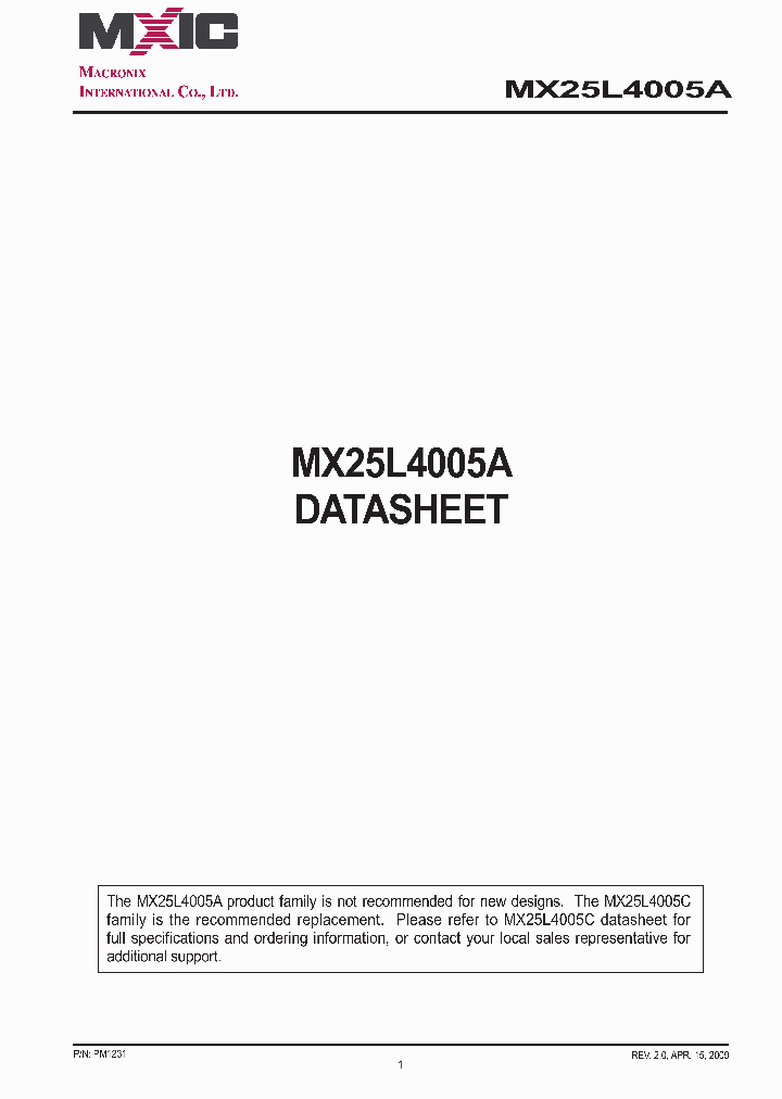 MX25L4005AZUI-12G_3782616.PDF Datasheet