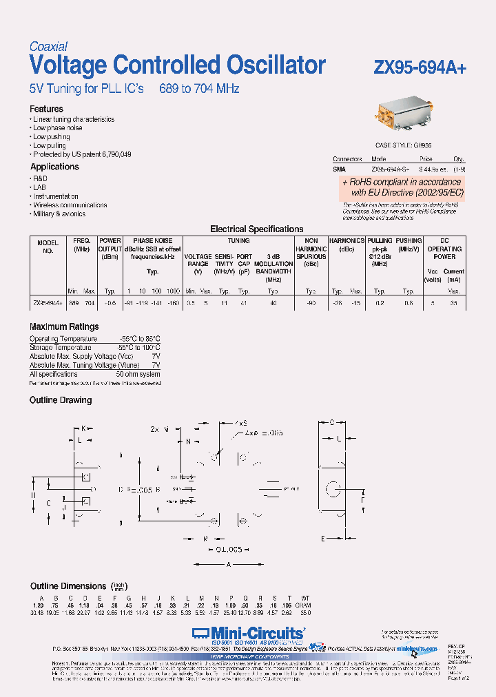 ZX95-694A-S_3785115.PDF Datasheet