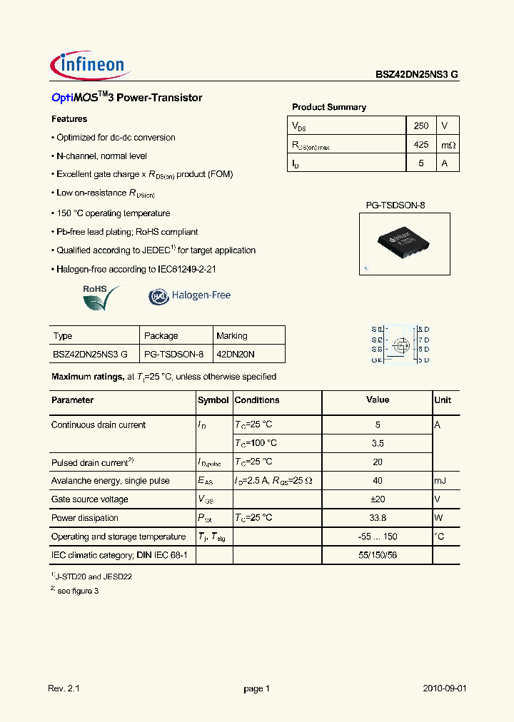 BSZ42DN25NS3G_3788601.PDF Datasheet