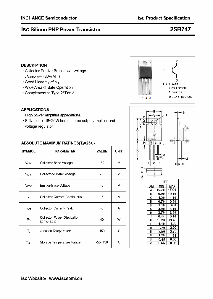 2SB747_4030921.PDF Datasheet