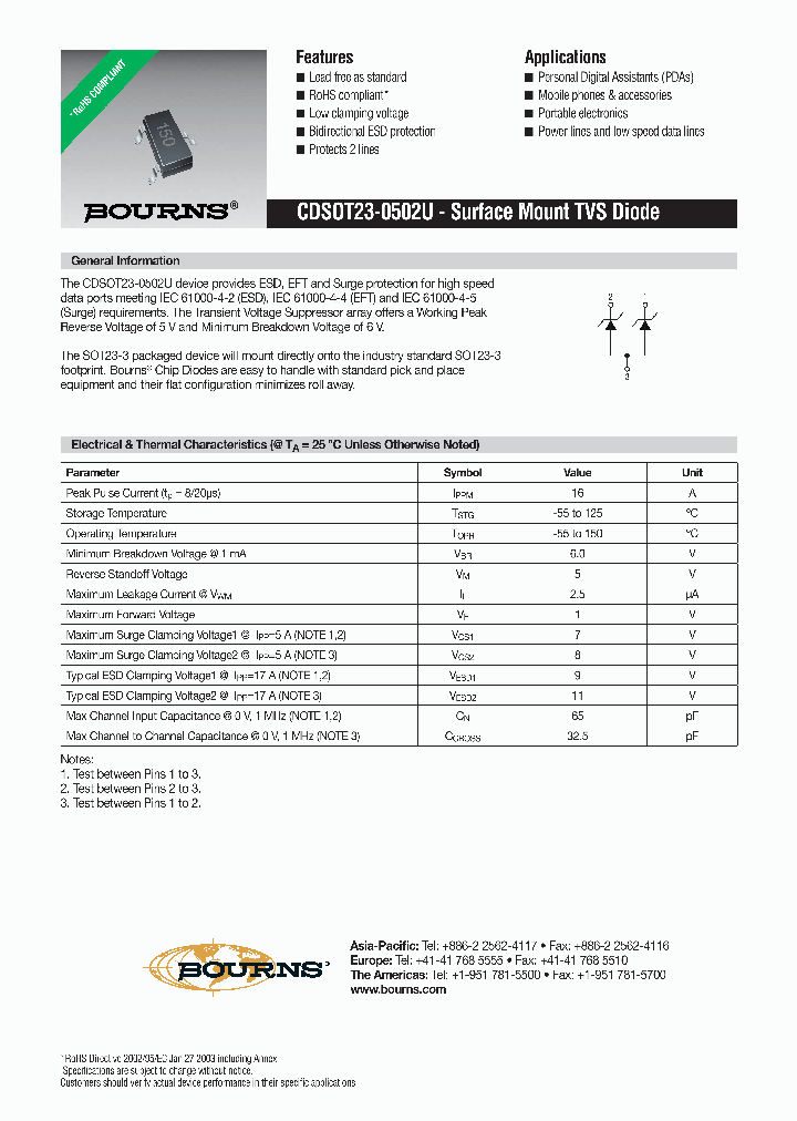 CDSOT23-0502U_3817123.PDF Datasheet