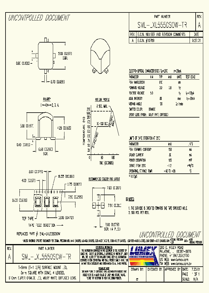 SML-LXL5550SOW-TR_3818356.PDF Datasheet