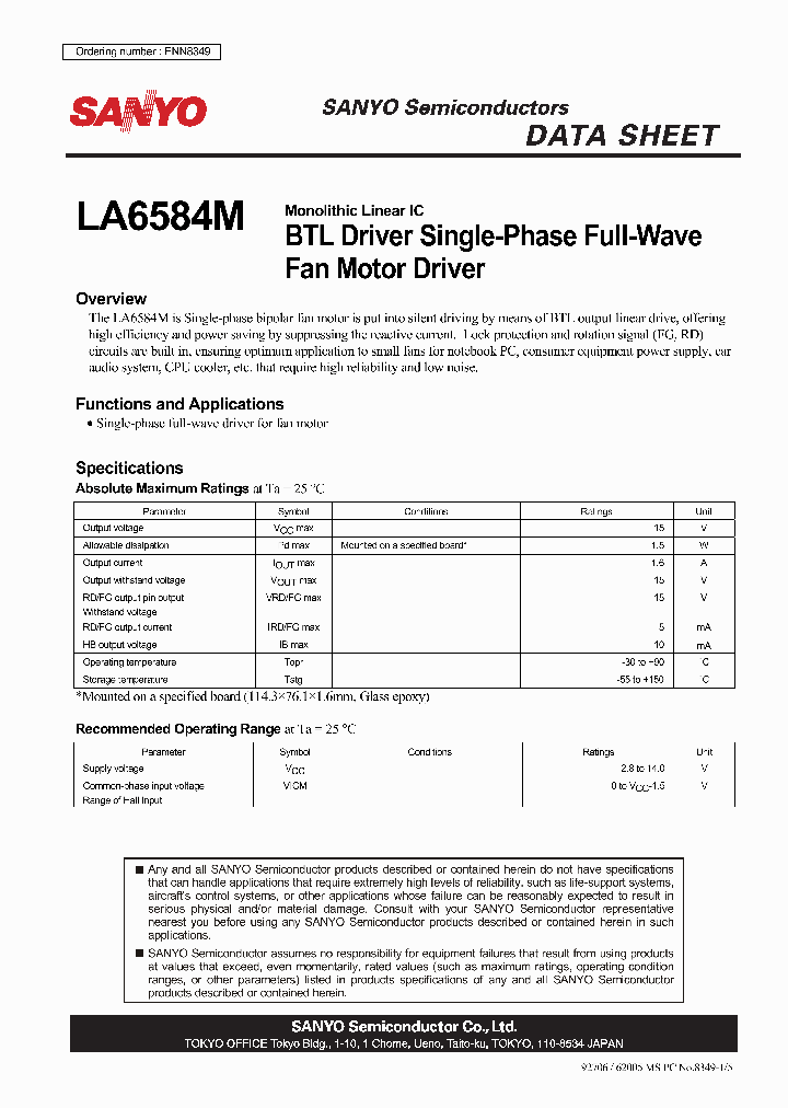 LA6584M_4062585.PDF Datasheet