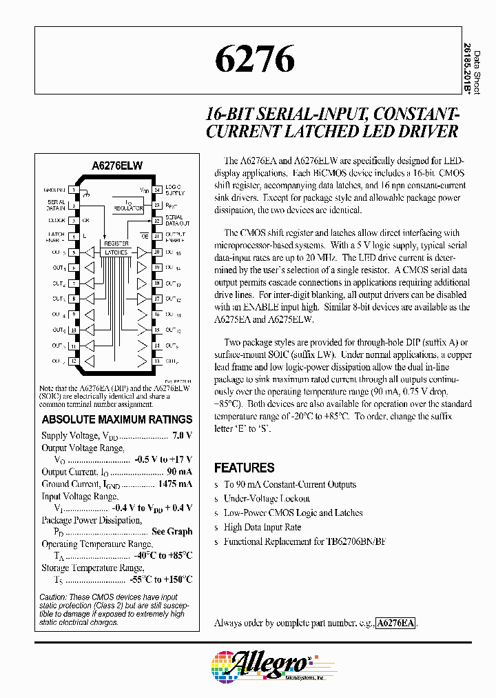 A6276EA_4086927.PDF Datasheet