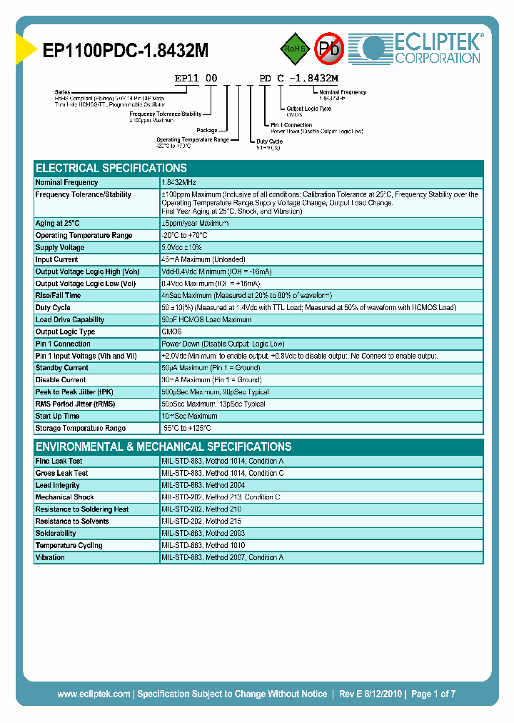 EP1100PDC-18432M_3840946.PDF Datasheet