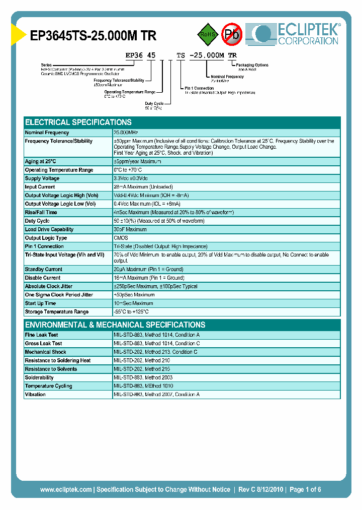 EP3645TS-25000MTR_3847608.PDF Datasheet