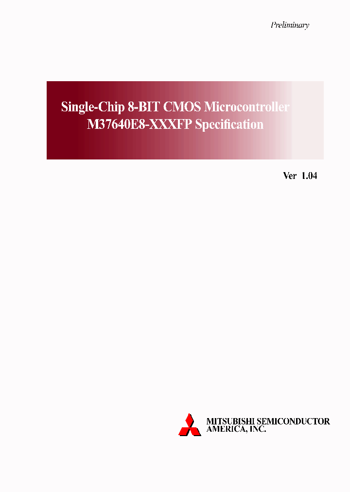 M37640E8-XXXFP_4092032.PDF Datasheet
