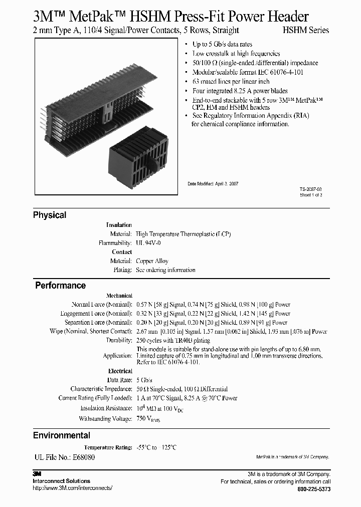 HSHM-H110APWR4-5CP2-TR40B_3857553.PDF Datasheet