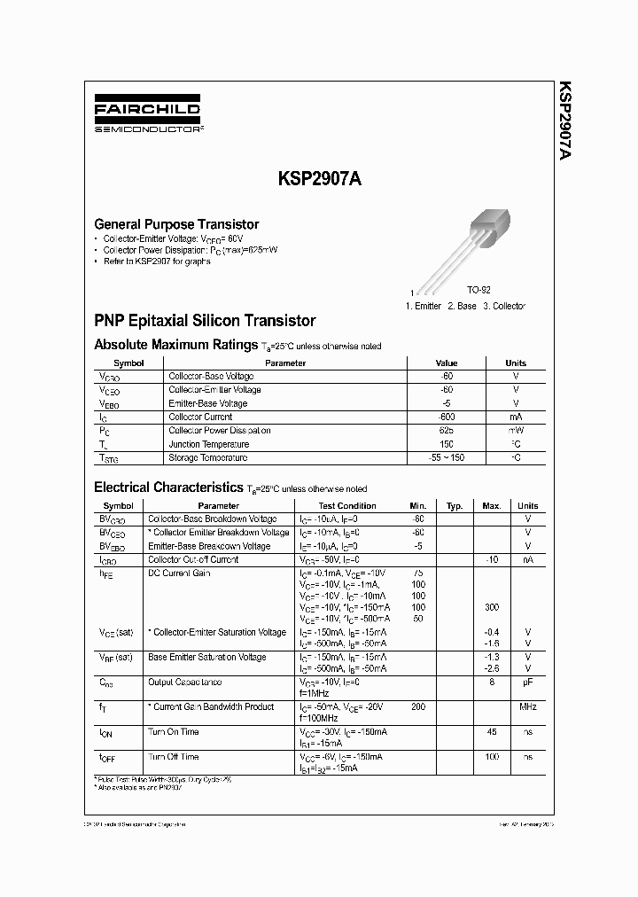 KSP2907AIUTA_3857124.PDF Datasheet